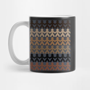 Cardboard People Geometric Pattern Mug